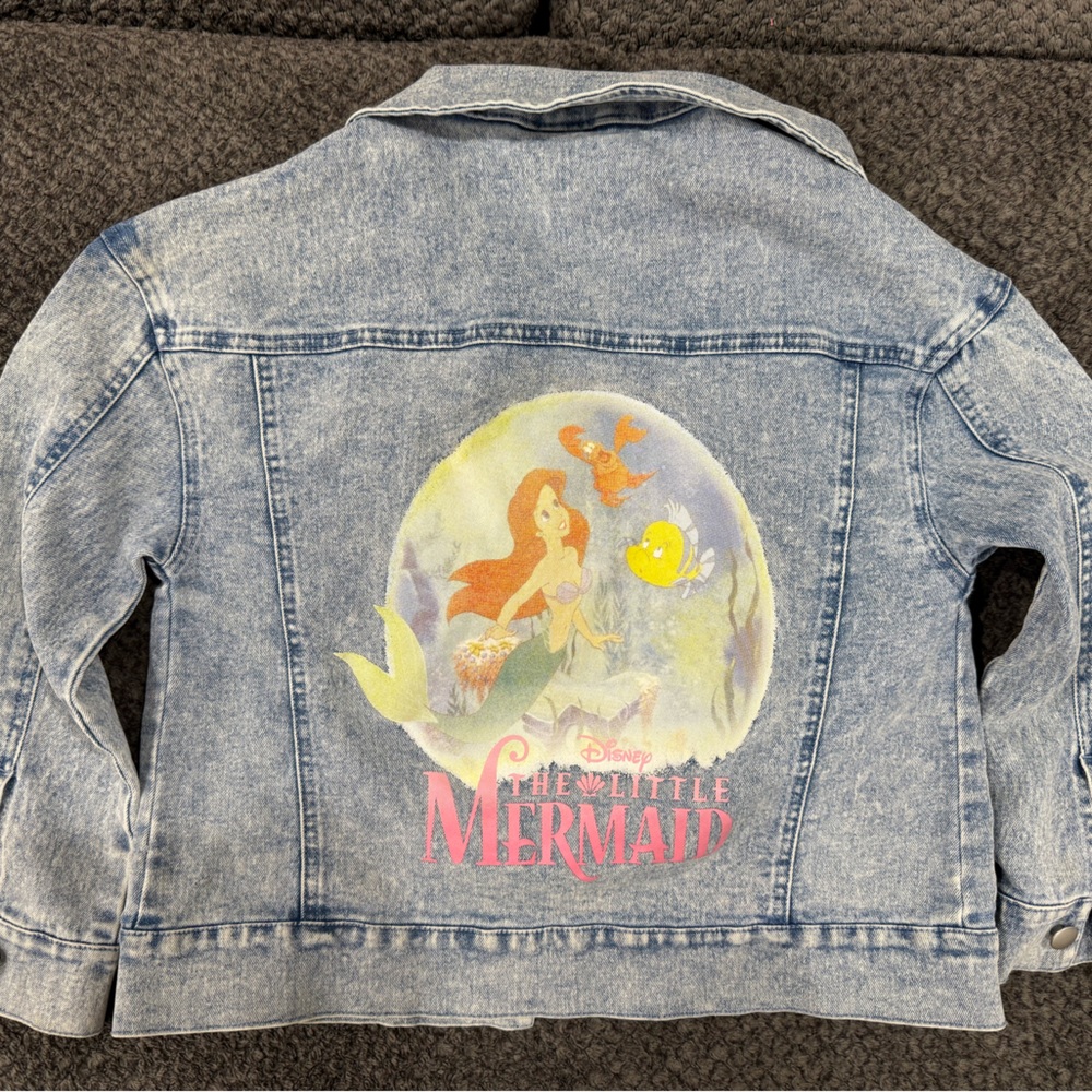 Disney The Little Mermaid Blue Denim Jacket
